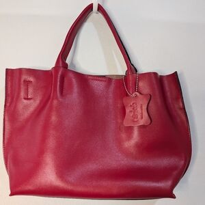 Chic Red Tote Bag by Co-Lab
